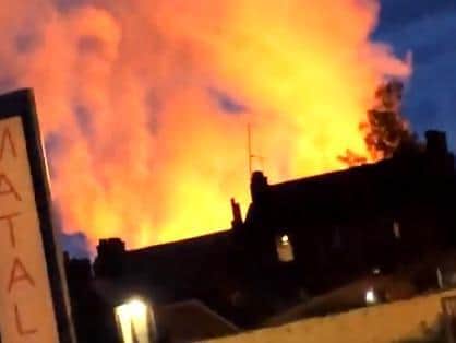 The fire last night. Credit: Jamie Lewis