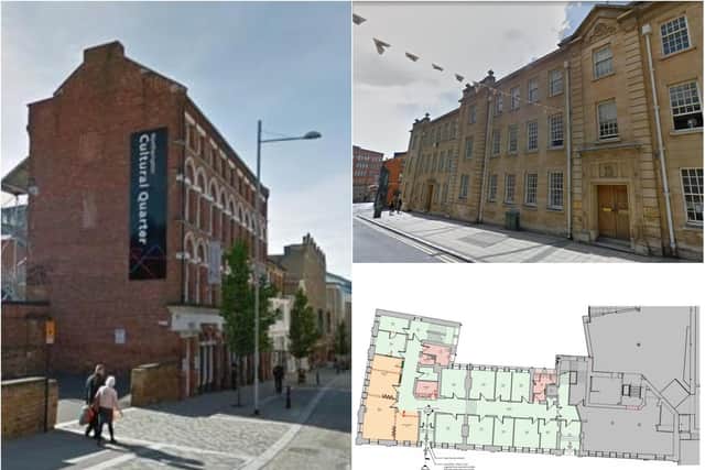NN Contemporary Art is moving from 9 Guildhall Road to the former County Council offices on the corner with Angel Street.