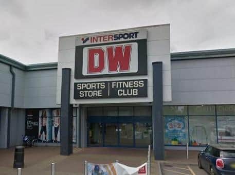 DW Sports gym in St James Retail Park, Northampton, is closing. Photo: Google