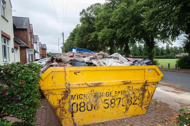 Mick George provided a free skip on Tuesday which was filled within one day.