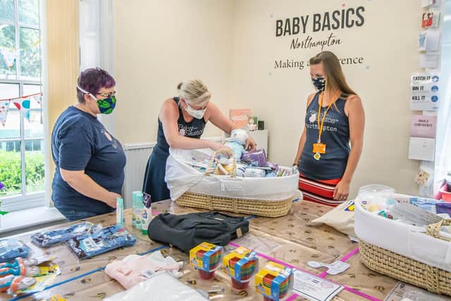 Baby Basics Northampton has three staff and eight volunteers who help to pack up Moses baskets daily. Pictures by Kirsty Edmonds.