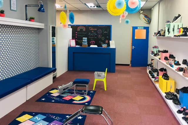 Zap and Toes in Towcester has plenty of space for children to try on shoes safely