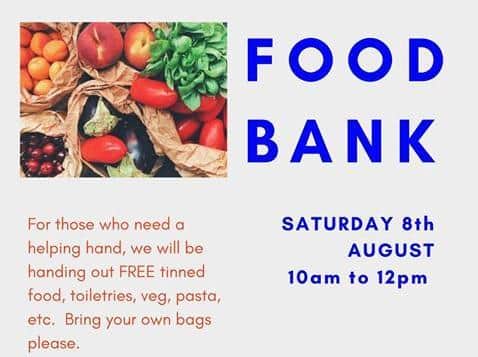 The food bank has been organised by a team of volunteers.