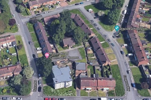 The community room (the single building in the middle of the picture) will be converted into accommodation.