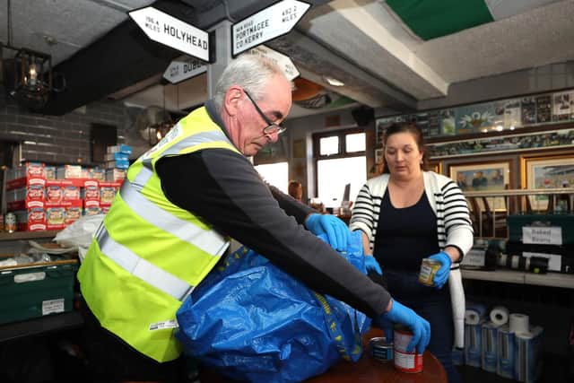 Teresa McCarthy-Dixon has been landlady at Swan & Helmet pub for 14 years and has fed 20,000 people this year.
