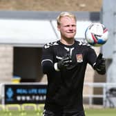 Jonathan Mitchell on his first day of training with the Cobblers.