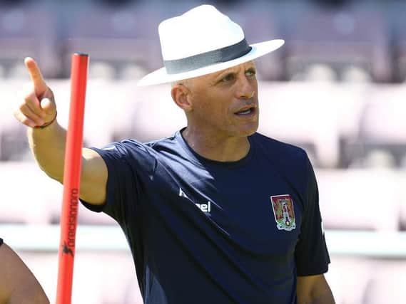 Keith Curle looking the part at pre-season training