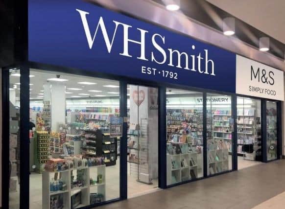 WHSmiths has given over a corner of the store for M&S Simply Food products.