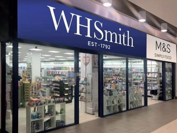 WHSmiths has given over a corner of the store for M&S Simply Food products.