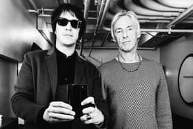Andy Crofts (left) with Paul Weller. Picture taken from Croft's new book, called Paul