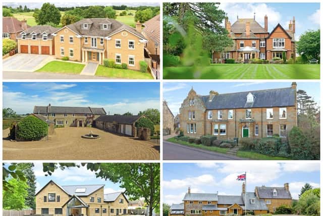 A selection of £1million-plus properties on the market in and around Northampton