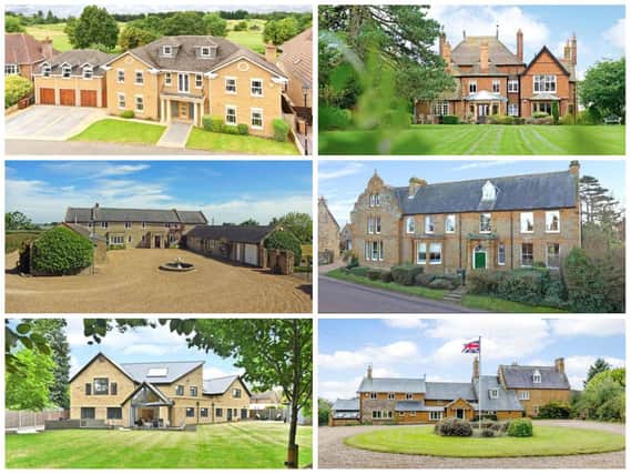 A selection of £1million-plus properties on the market in and around Northampton