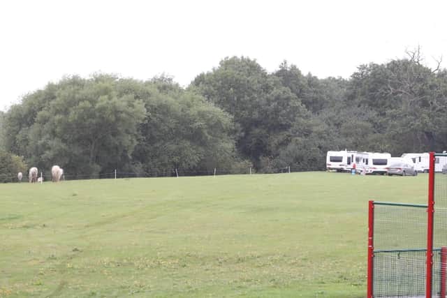 An encampment has arrived at Croyland Park in Wellingborough