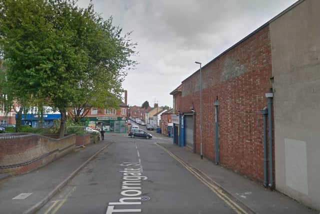 The incident happened in Thorngate Street.