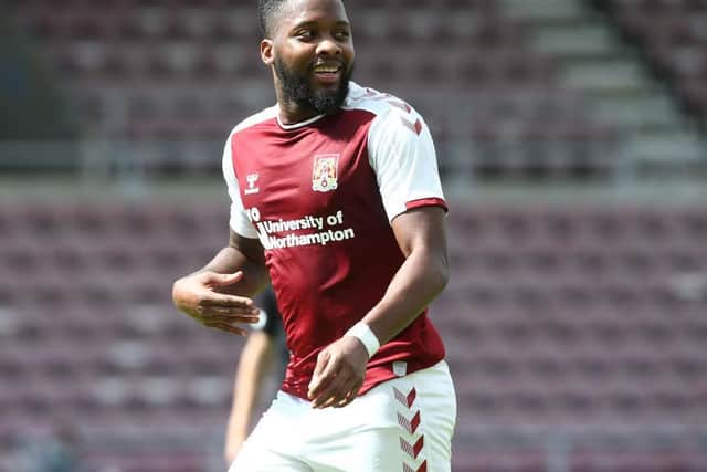 Antonio German played 80 minutes for the Cobblers on Saturday.