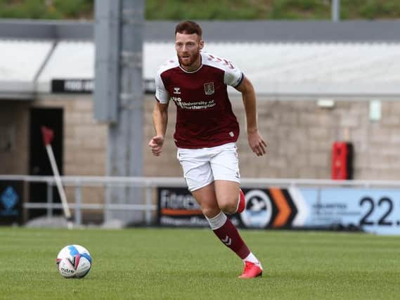Cian Bolger got his first taste as a Cobbler on Saturday.