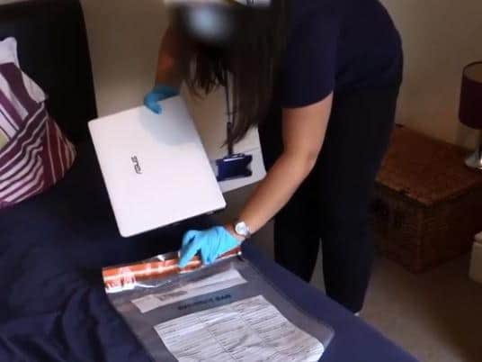 Police seized laptops during raids on two suspected paedophiles last week