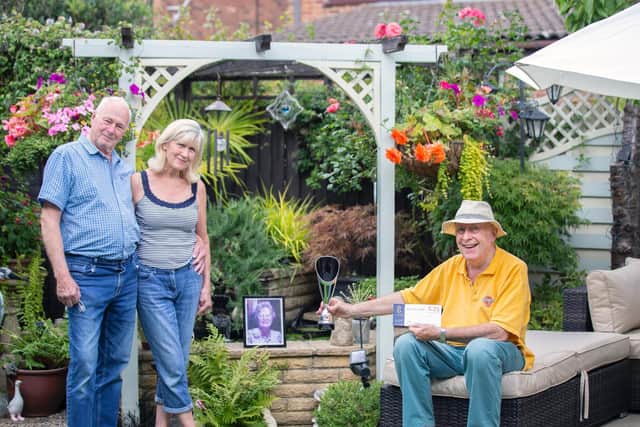 Frances and Mick Boddington were joint winners of the back garden competition. Photo: Kirsty Edmonds.