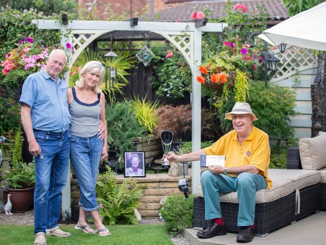 Frances and Mick Boddington were joint winners of the back garden competition. Photo: Kirsty Edmonds.