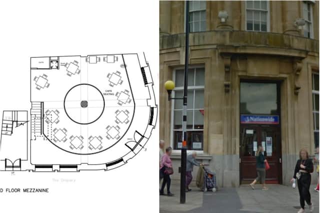 A plan to turn the former Nationwide bank on the Drapery into a cafe has been approved.