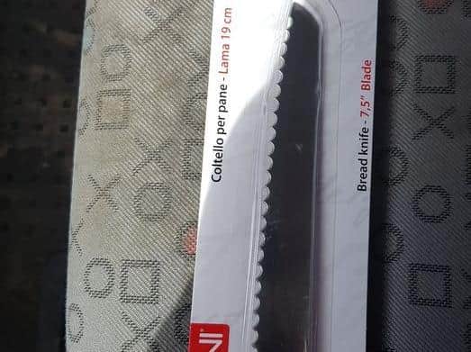One of the knives that was sold to an under aged customer.