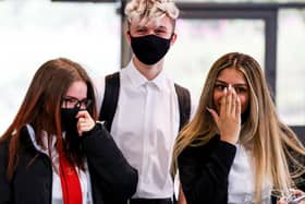 Secondary school students and staff in Northampton will have to wear face coverings to reduce the risk of spreading coronavirus when they return next week. Photo: Getty Images