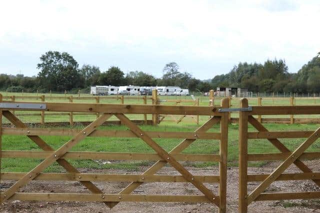 150 people are expected to attend the Bank Holiday weekend horse fair in this field near Wollaston