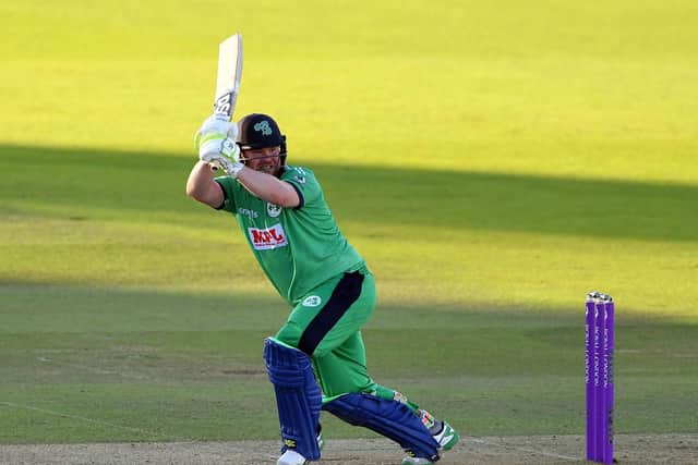 Paul Stirling in action for Ireland against England earlier this month