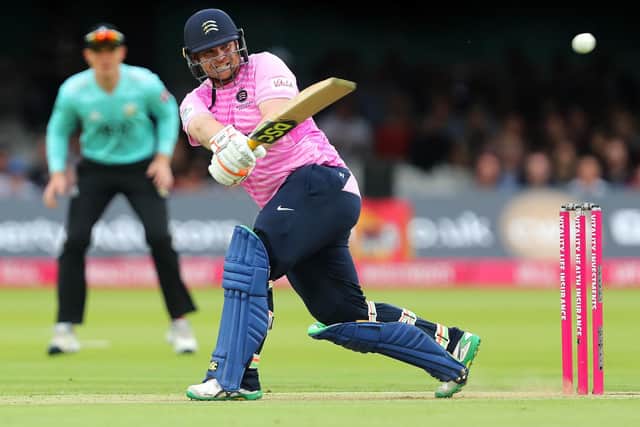 Paul Stirling in action during a T20 Blast match for Middlesex at Lord's