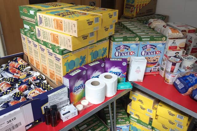 St James has opened during the holidays to invite parents in to help themselves to what they need.