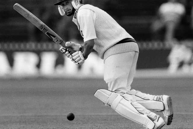 David Capel in batting action