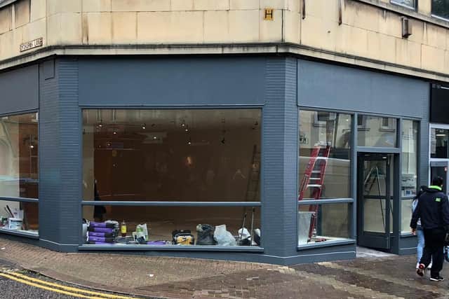 Builders stripped the former Caffe Nero store of its fixtures and fittings this week