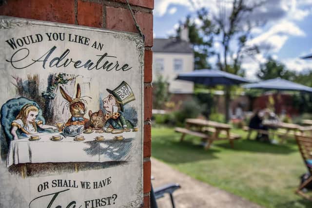 The Alice In Wonderland-inspired garden has hosted jazz events and opera singers on Sundays.