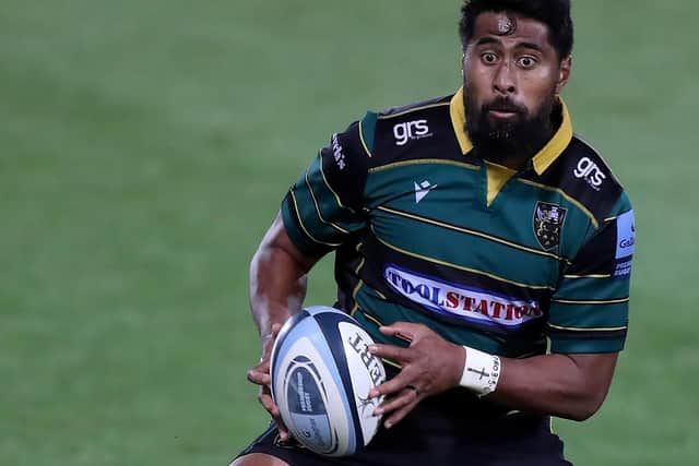Ahsee Tuala was forced off against Exeter