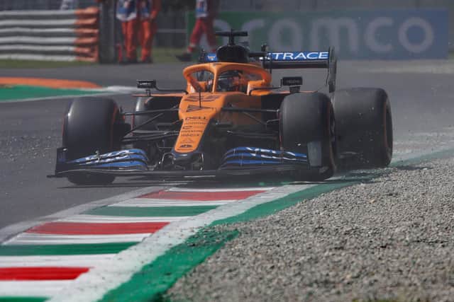 Carlos Sainz Jnr qualified a brilliant third