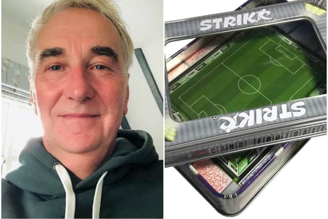 Colin Tomkinson invented StrikR Card Football as a child before turning it into a reality