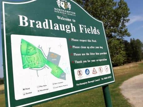 Two Alsatians attacked a Cocker Spaniel in Bradlaugh Fields