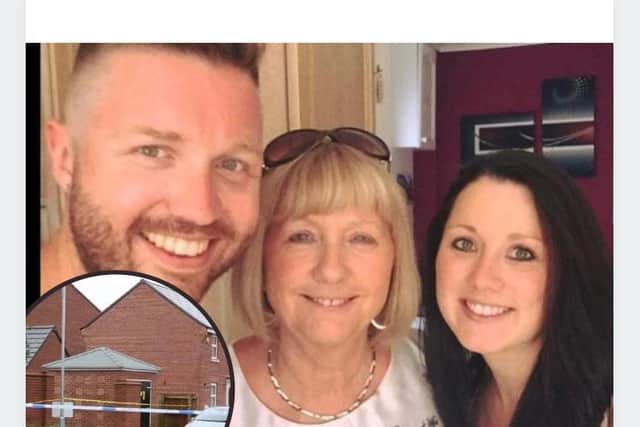 Former NCC worker Marion with her son Gary and daughter Toni