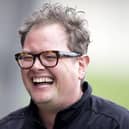 Funnyman Alan Carr pictured at Cobblers stadium in 2018 by Kirsty Edmonds.