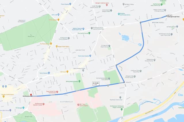 The scheme would be part of a plan to create nearly 2.5 miles of segregated cycle lanes starting in Wellingborough Road.