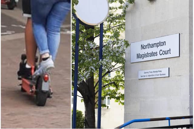 An 18-year-old girl has been charged with driving offences over the alleged misuse of the town's new e-scooters.