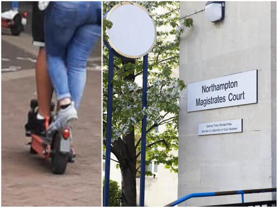 An 18-year-old girl has been charged with driving offences over the alleged misuse of the town's new e-scooters.