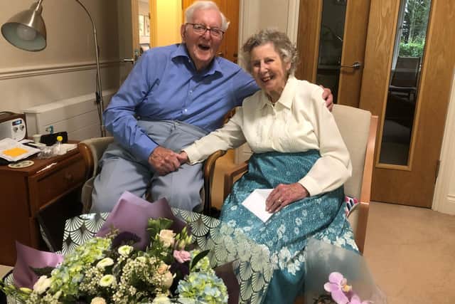 Cyril and Geraldine Stewart celebrated their 65th wedding anniversary on September 3. Photo: Richmond Villages Northampton