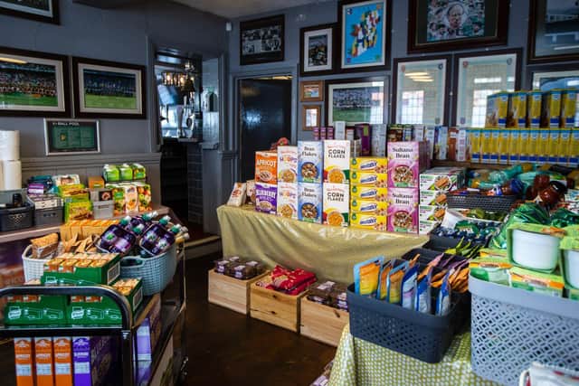 The new food larder that Teresa has set up. Photo: Kirsty Edmonds.