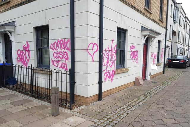 Vandals targeted the property in Upton sometime on Saturday night into Sunday morning. Photo: Northamptonshire Police