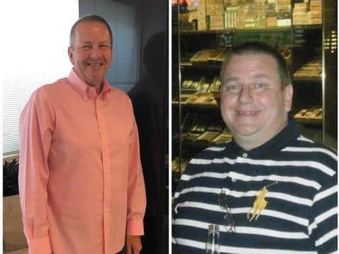 Stuart Silk after and before joining Slimming World