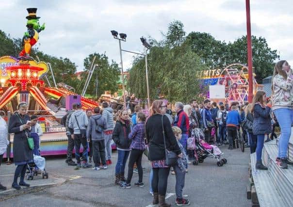 The Mop Fair traditionally attracts large numbers