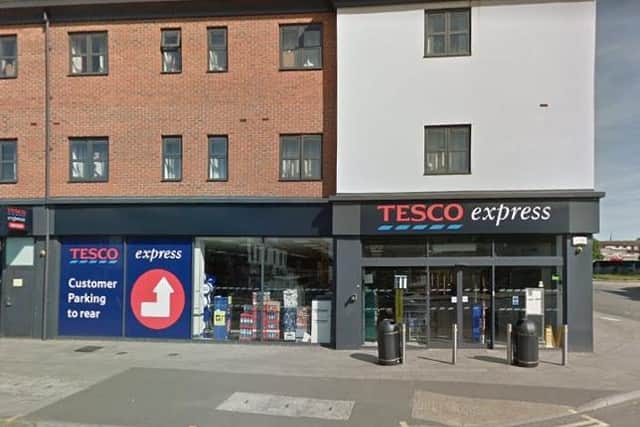 Loftus has been charged with the robbery of Wellingborough Road Tesco Express. Photo: Google Maps.