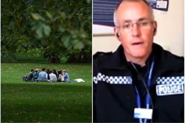 ACC James Andronov says Northamptonshire Police have not taken any enforcement action over the Rule of Six.
