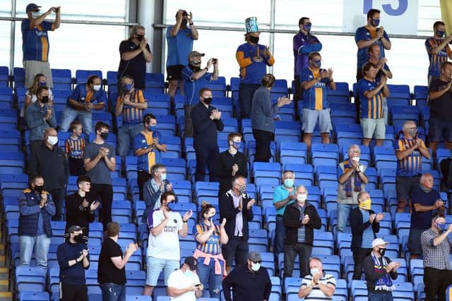 Fans were strongly advised to wear masks